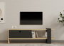 Hanah Home Soporte de TV Yonca Antracita y Roble
